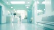 Abstract blur beautiful luxury hospital  interior for backgrounds : Generative AI