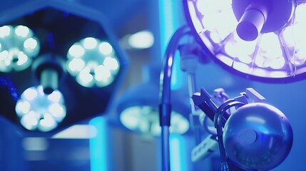 Poster - Blurring the Background in a Medical Precision Modern Operating Room in a Contemporary Office Interior : Generative AI