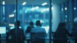 Group of businessperson meeting in the office Blurred image : Generative AI