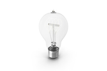 light bulb isolated on white