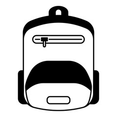 Wall Mural - school backpack icon and sticker