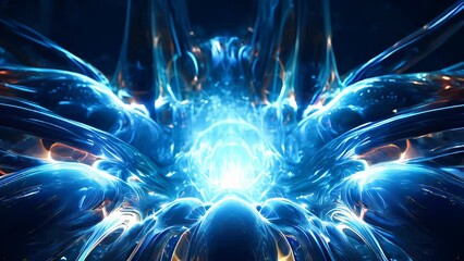 Poster - Abstract artificial intelligence or digital advanced technology concept animation