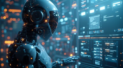 Aufkleber - robot machine learning
