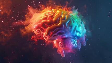 Poster - A human brain model in a technological surface. AI Brain Cloud Networking, GPU, Crypto, AI, Firewall Network Security, Artificial Intelligence, Cyber Security, Cloud Managed, Circuit Board