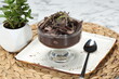 Turkish chocolate pudding supangle with profiterol