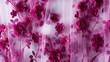 Texture tulle is purple growing in a bold floral design background.