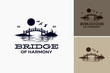 © AikStudio - Bridge of Harmony Logo Template symbolizes unity and cooperation, ideal for community initiatives or organizations promoting peace.