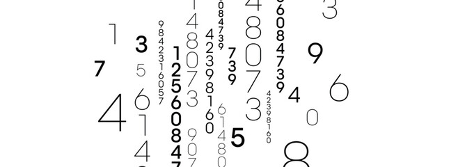 Sticker - abstract background with numbers	