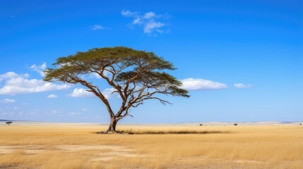 Poster - tree in the field