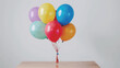 a bunch of colorful balloons with one that says quot rainbow quot on the top