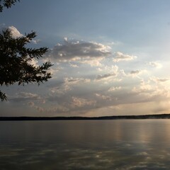 Wall Mural - Scenic view of Lake Conroe in Texas