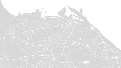 Wall Mural - Edinburgh map, Scotland. Grayscale city map, vector streetmap.