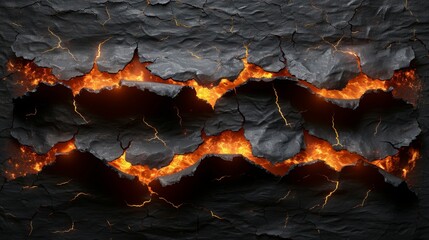 Poster - Black ash and scorched edges of paper isolated over transparent background. Modern realistic set of borders and frames created from scorched and smoldering paper sheets.