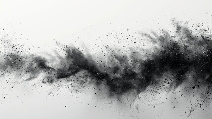 Fototapete - Modern illustration of abstract modern noise. Various sized particles of debris and dust. Grunge texture overlay with rough and fine grains isolated on a white background. Modern illustration in EPS