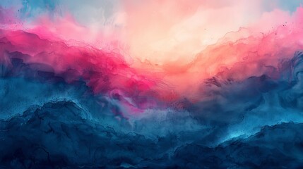 Poster - an abstract watercolor background hand-painted with watercolors