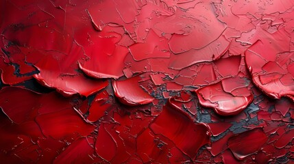 Poster - Background with red paint