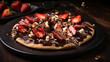 A chocolate lovers dream  a rich cocoainfused pizza