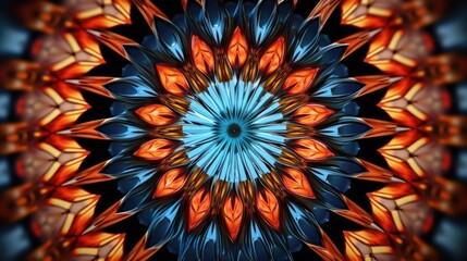 Poster - Close-up of a flower on a black background, suitable for various design projects