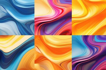 Poster - Four different colored backgrounds, perfect for various design projects