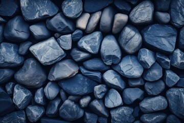 Poster - Detailed close up of a pile of rocks. Perfect for geology or nature-themed projects