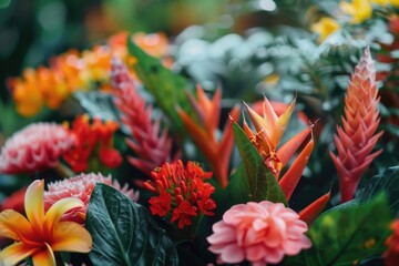 Poster - A close-up image of a bunch of flowers, perfect for various design projects
