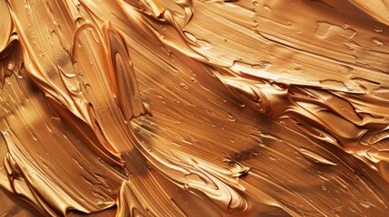 Poster - Detailed close up of a brown paint texture. Perfect for backgrounds or artistic projects