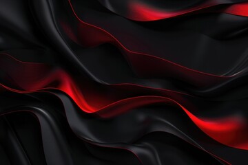 Poster - Dark background with red lines, suitable for design projects