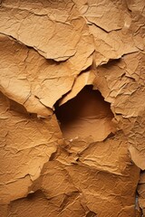 Poster - A piece of brown paper with a hole, suitable for various design projects