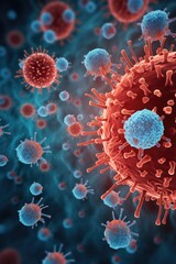 Poster - Detailed image of a corona cell, suitable for scientific publications