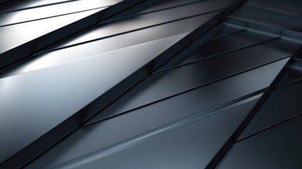 Poster - A close up of a metal surface with a shining light. Perfect for industrial or technology concepts