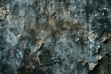 Poster - Close up of a wall with peeling paint, suitable for background use