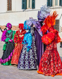 Fototapeta  - Disguised People, Venice Carnival
