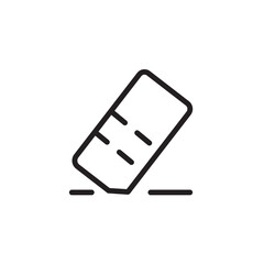 Poster - clear eraser rubber line icon