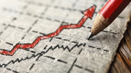 Poster - An arrow graph of growth representing corporate future growth in the year 2021 to 2022. The arrows represent new goals, plans, and visions for the year 2022.