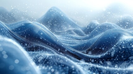 Aufkleber - A snowy wind flow on a light background. A winter and frosty element in a design. Modern illustration.