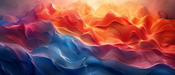 Canvas Print - This is a mesmerizing 3D abstract multicolor visualization