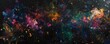Abstract cosmic painting with vibrant colors