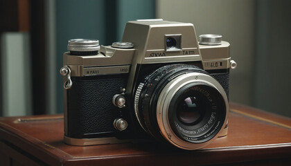 Antique analog film camera vintage style