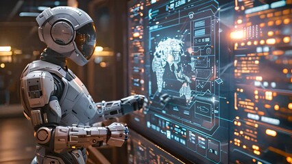 Poster - Mechanical efficiency: Robot animation at the workplace.