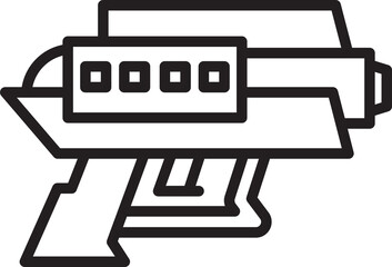 Wall Mural - Space Gun Icon