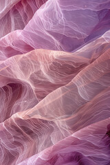 Poster - Fabric waves. Abstract colorful background. Created with Generative AI technology.