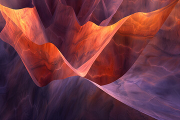 Poster - Curvy canyon. Abstract colorful background. Created with Generative AI technology.