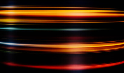 Futuristic abstract of dark gradient light in trails motion background, and creative glowing light design concept