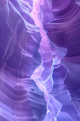 Poster - Surreal colorful canyon landscape. Background image. Created with Generative AI technology.