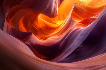 Poster - Surreal colorful canyon landscape. Background image. Created with Generative AI technology.