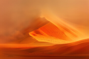 Poster - Surreal sand dune landscape. Colorful background image. Created with Generative AI technology.