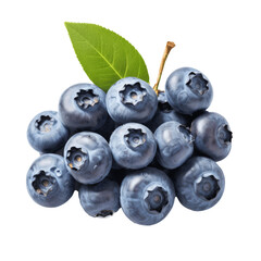 Wall Mural - blueberries isolated on transparent background