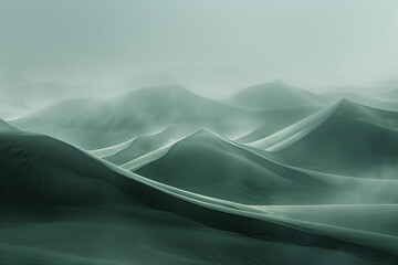 Poster - Surreal ice glacier mountains. Background image. Created with Generative AI technology.