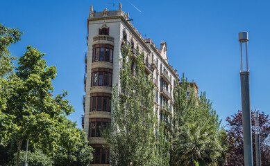 Wall Mural - Apartment houses in Sant Antoni neighborhood, Eixample district, Barceona, Spain