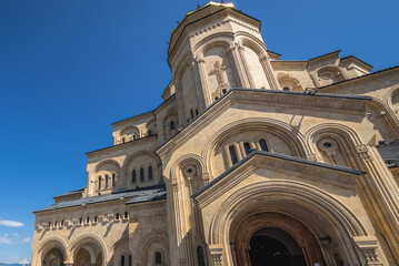 Sticker - Front facade of Holy Trinity Cathedral of Tbilisi, Georgia